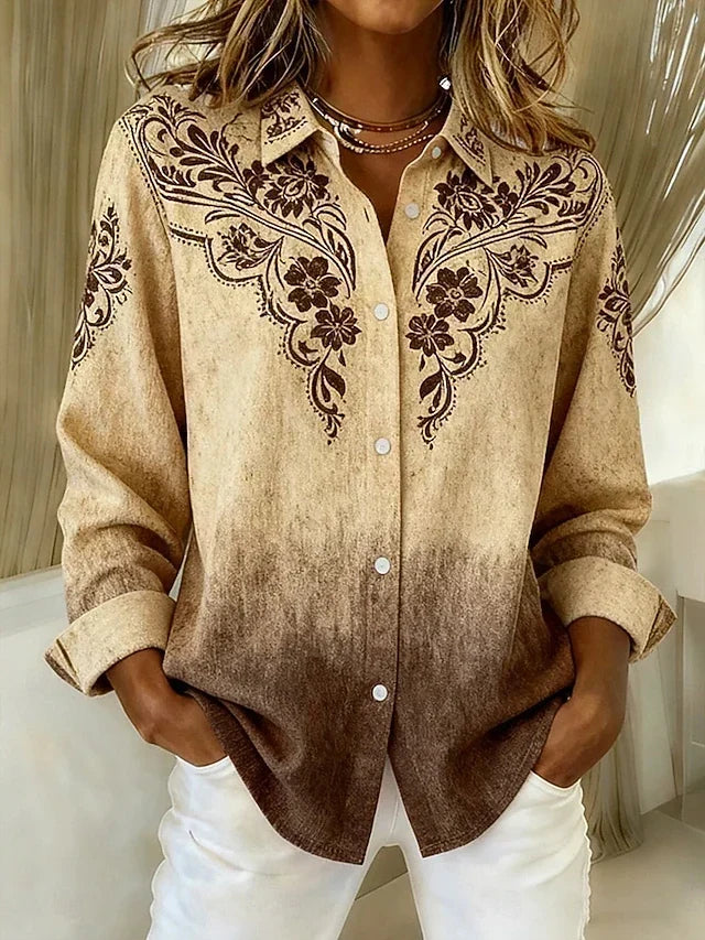 Thérèse™ | Blouse fleurie de style western