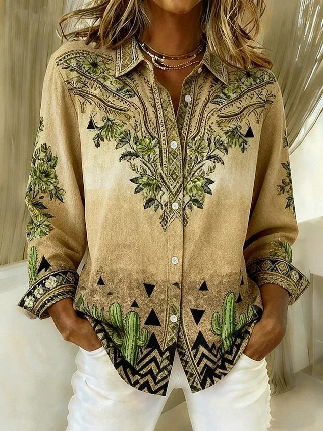 Thérèse™ | Blouse fleurie de style western