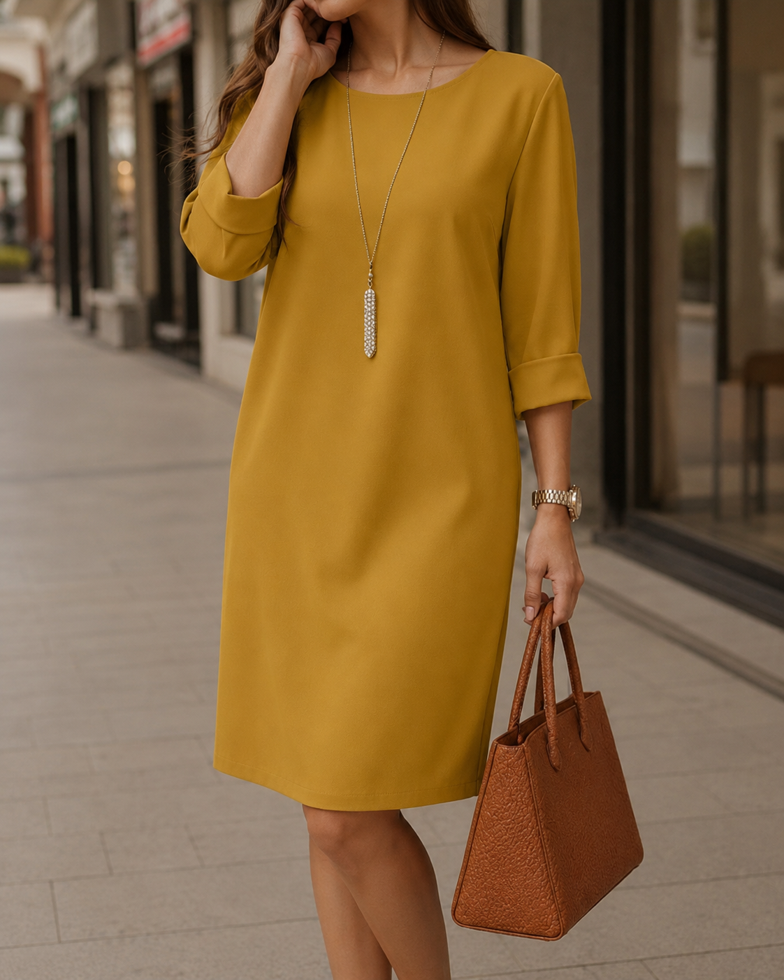 Irena | Robe midi qui dissimule le ventre