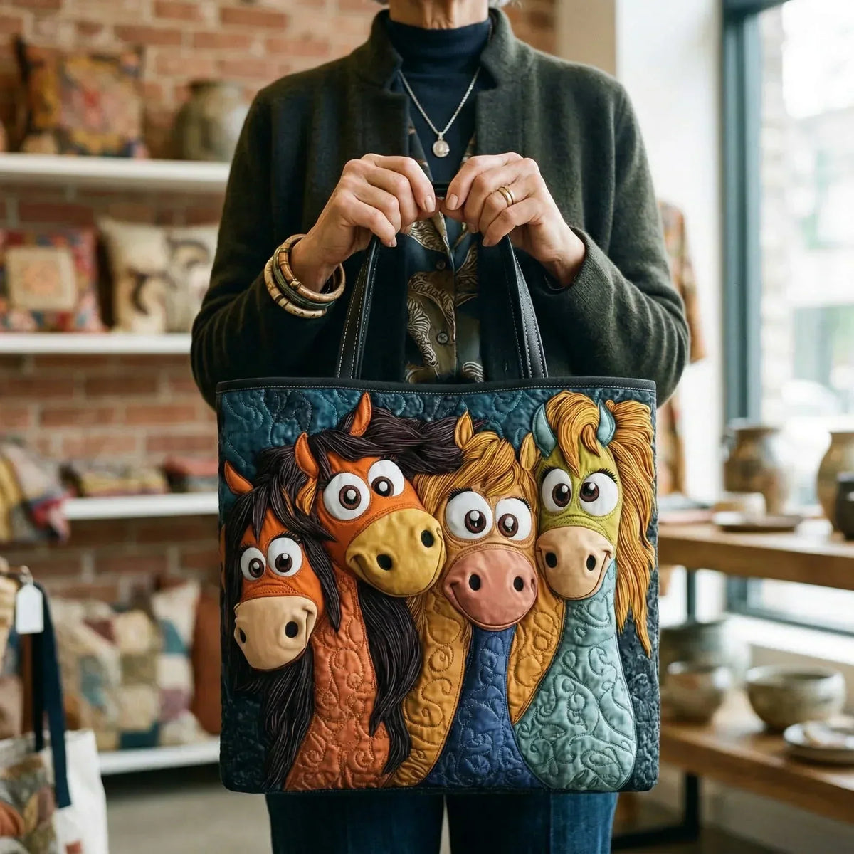 Honorine | Sac artisanal Poneys joueurs