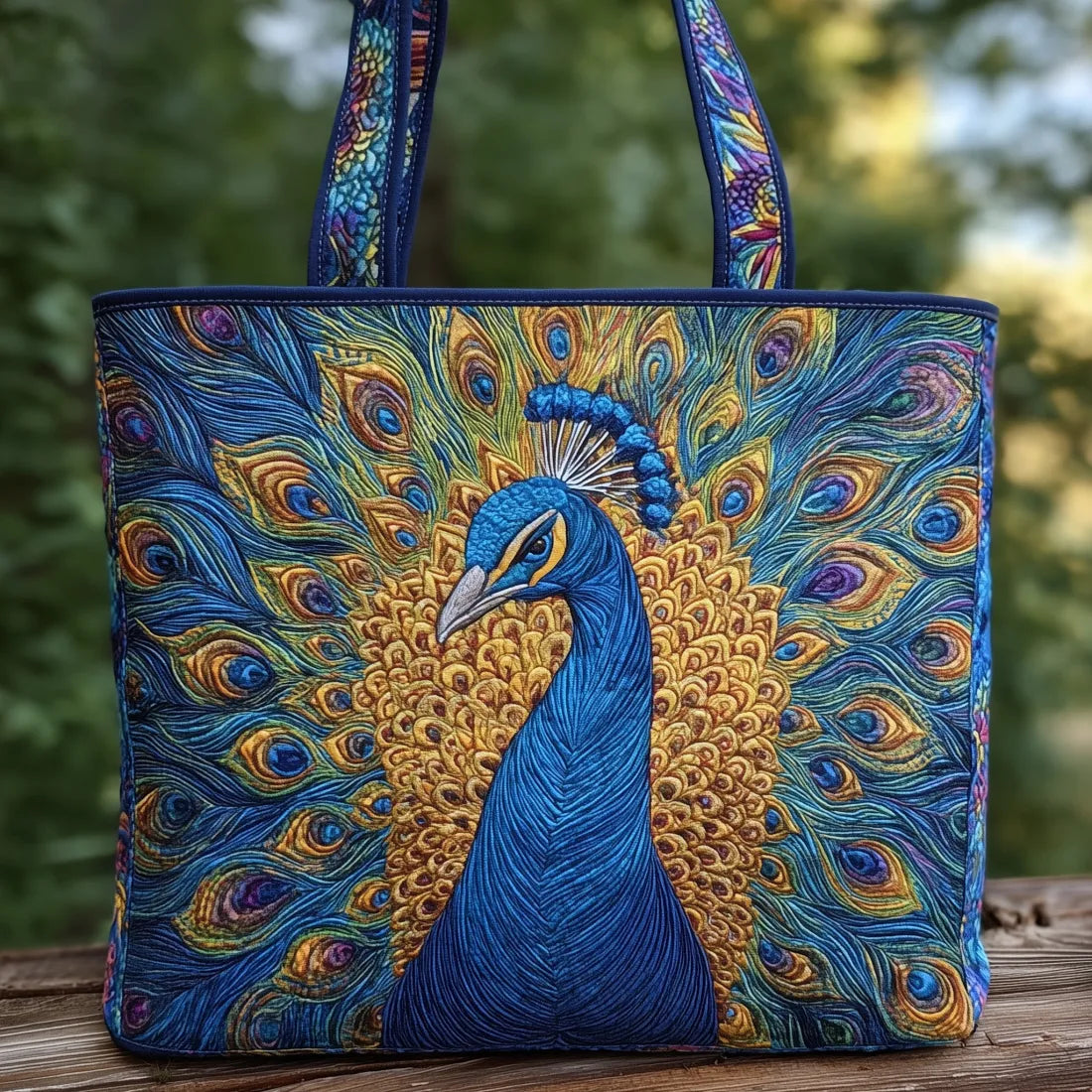Raphaëlle | Sac artisanal Paon royal