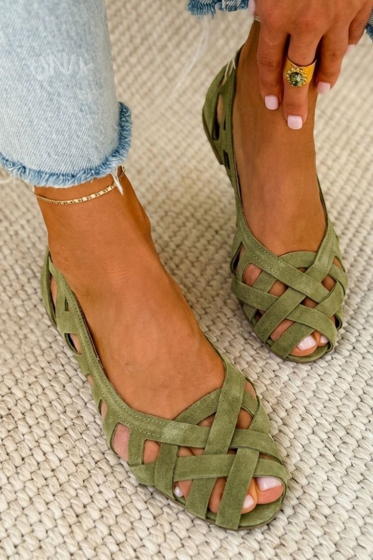 Caterina | Sandales tressées colorées