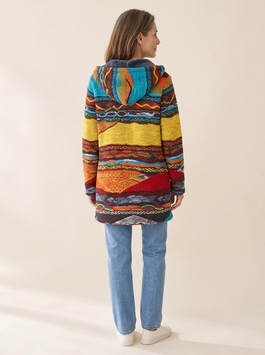 Chloé | Veste à capuche ethnique