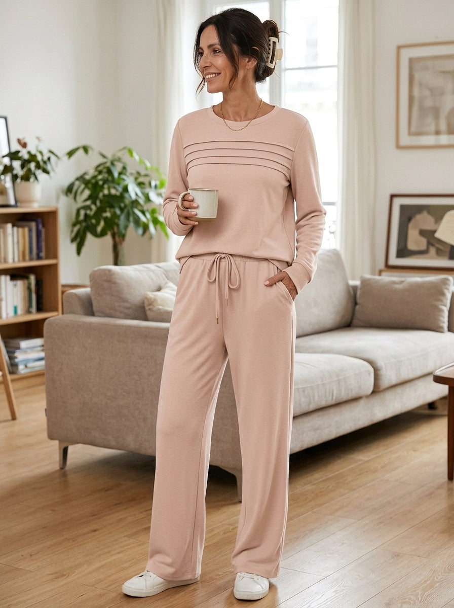 Ensemble douillet pull & pantalon large