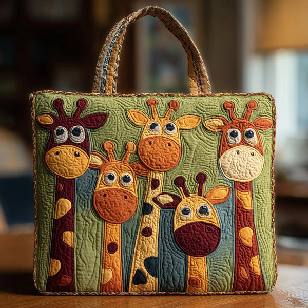 Ysé | Sac cabas matelassé Girafe
