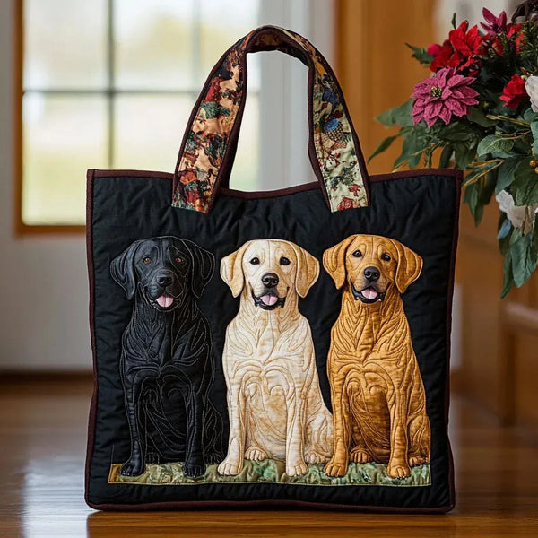 Albane | Sac cabas artisanal Trois labradors