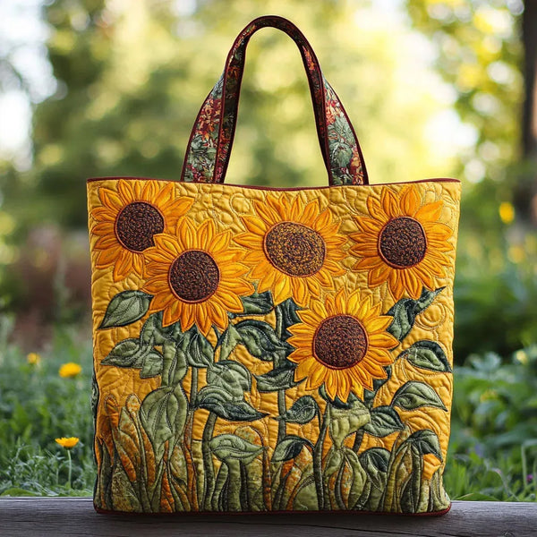 Ysée | Sac matelassé classique Tournesols