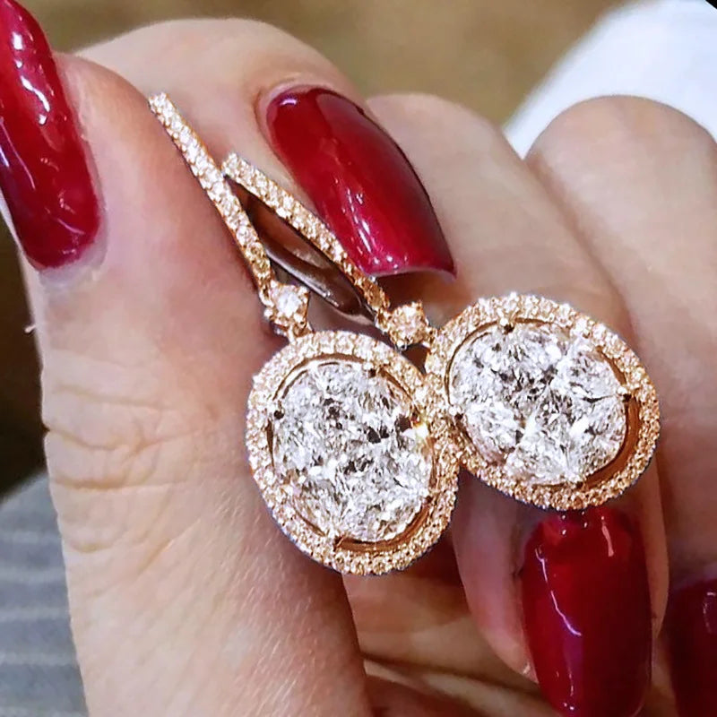 Louise | Boucles d'oreilles cœur zircon