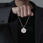 Seal of The 7 Archangels Pendant Necklaces for Men Seal of Solomon Spiritual Talisman Protection Amulet Stainless Steel Jewelry