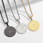 Seal of The 7 Archangels Pendant Necklaces for Men Seal of Solomon Spiritual Talisman Protection Amulet Stainless Steel Jewelry
