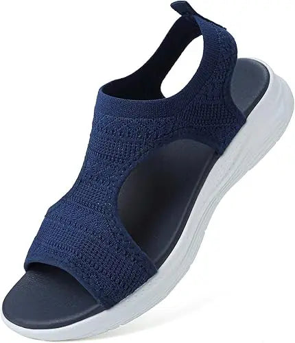 Designer Open-toe Knitted Mesh Wedge Sandals 2026Summer New Style Platform Casual Running Outdoor Everyday Women's Roman Sandals