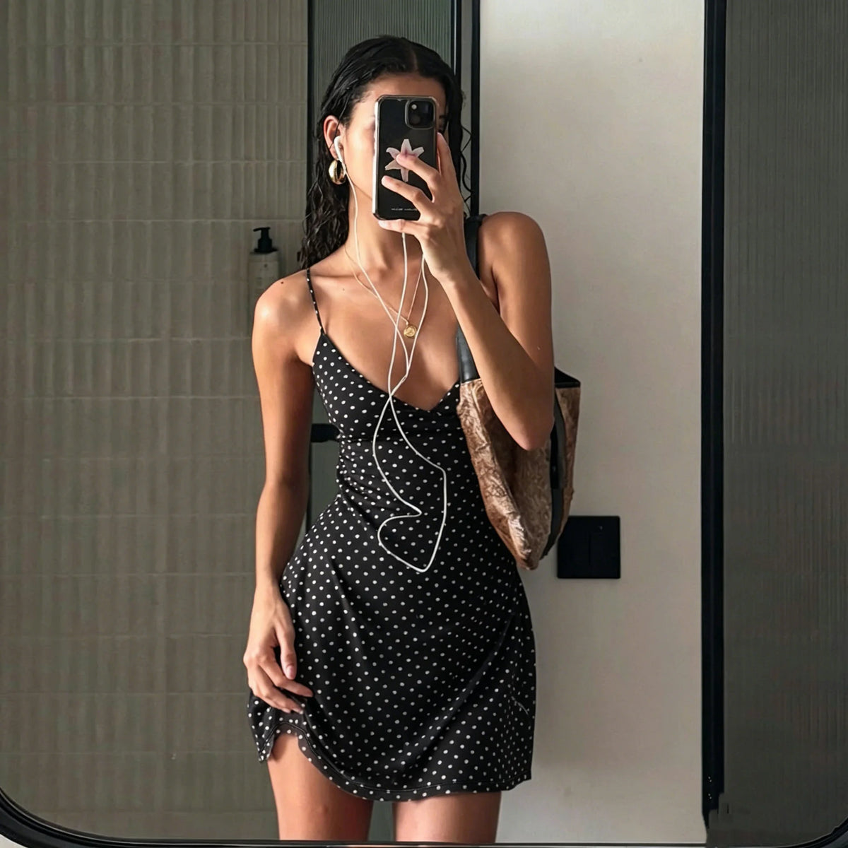 Héloïse | Robe d'Été Courte Coupe Fluide Vintage