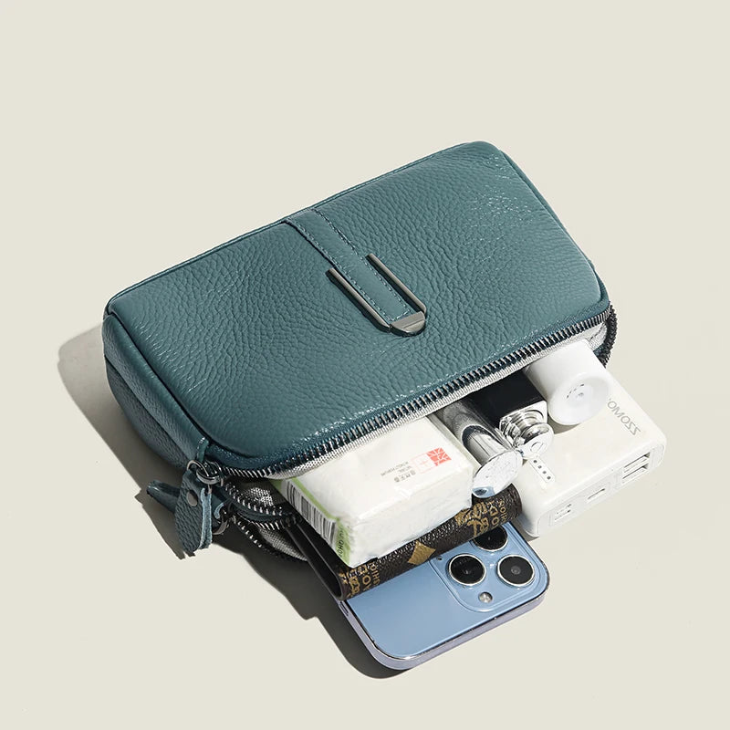 Léonie | Sac Bandoulière en Cuir Format Compact Élégant