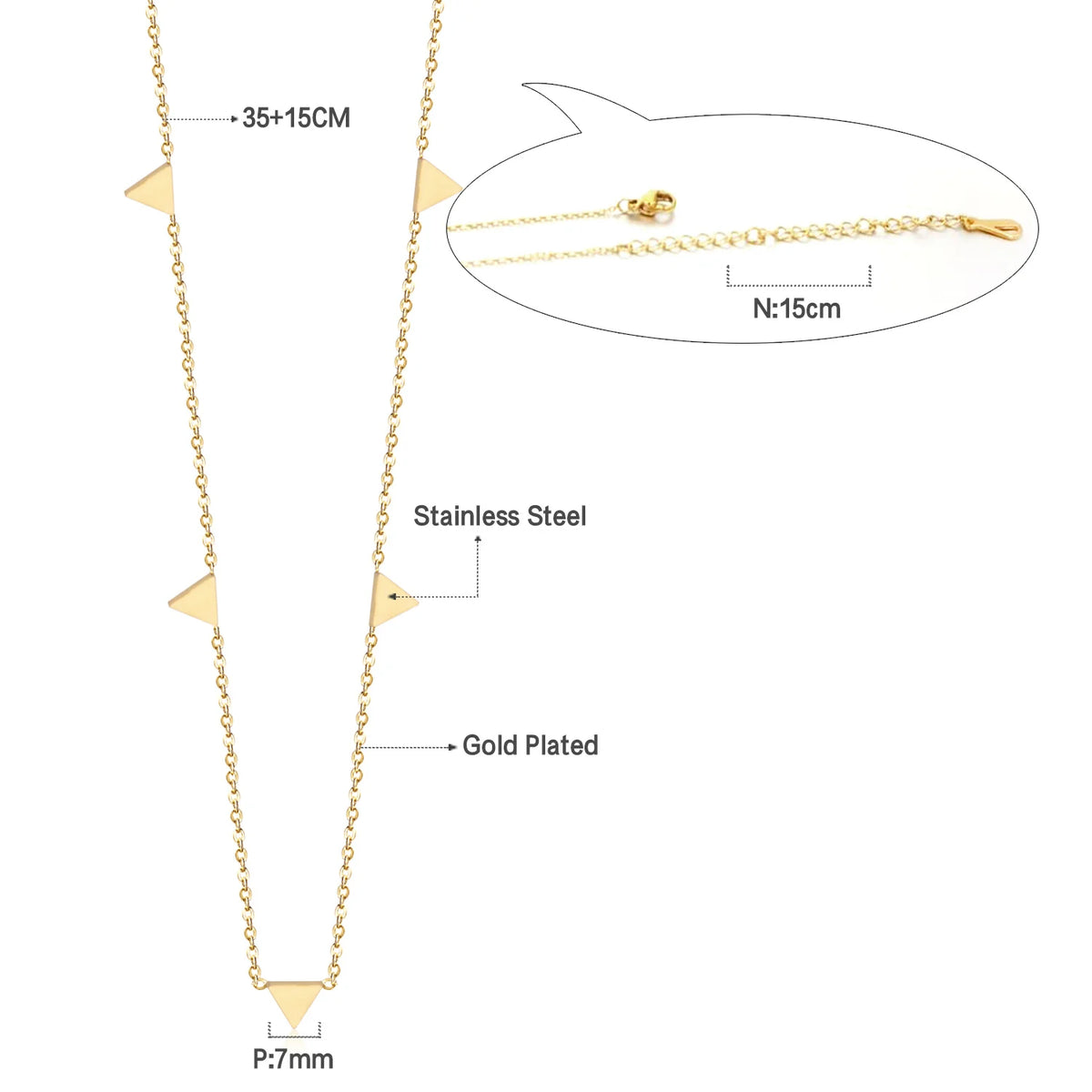 Béatrice | Collier Fin en Acier Inoxydable avec Pendentif