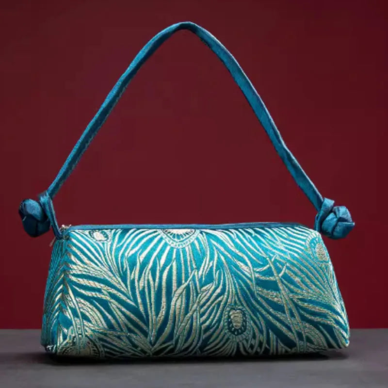 Mélanie | Sac Brodé en Soie Pièce Artisanale