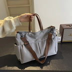 Fashion Women's Bag Large Capacity Tote Shoulder Bag Nylon Simple Tote Bag Crossbody Laptop Bag Commuting