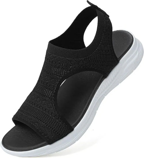 Designer Open-toe Knitted Mesh Wedge Sandals 2026Summer New Style Platform Casual Running Outdoor Everyday Women's Roman Sandals