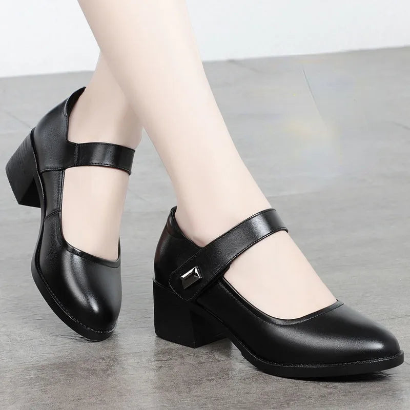Noémie | Chaussures Compensées en Cuir Confort quotidien