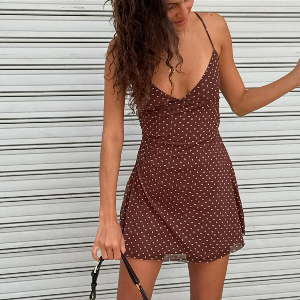 Héloïse | Robe d'Été Courte Coupe Fluide Vintage
