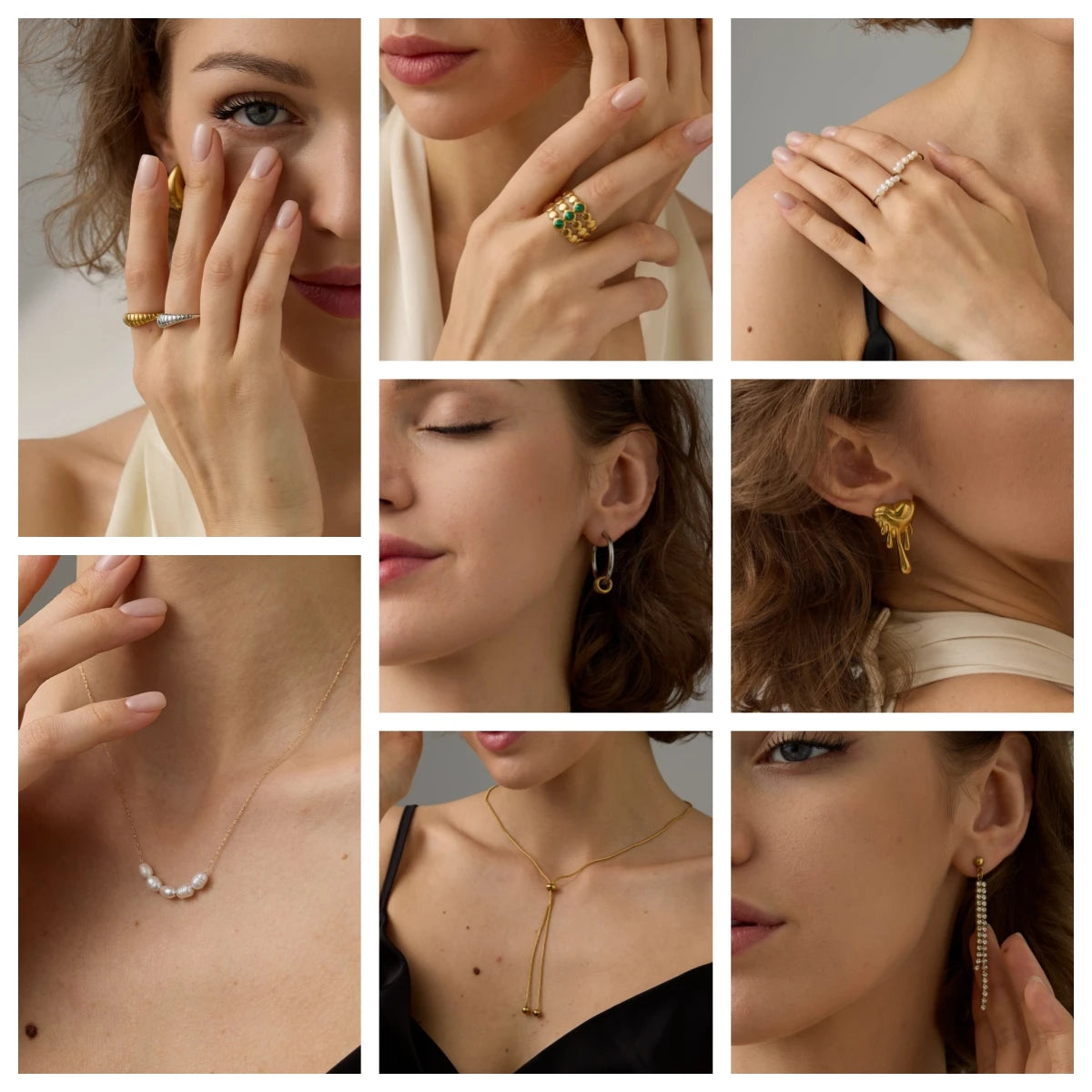 Camille | Bague goutte d'eau lumineuse