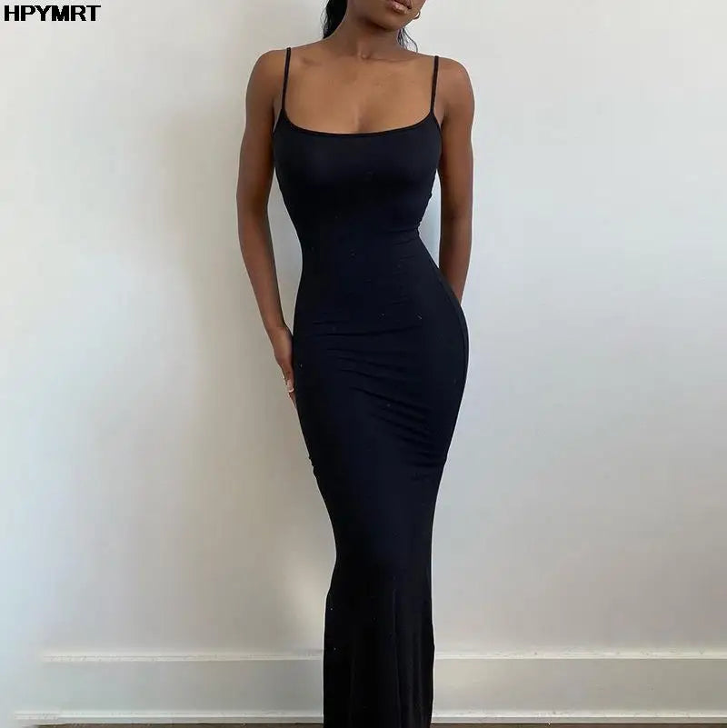 Éléonore | Robe Longue Satinée à Dos Nu