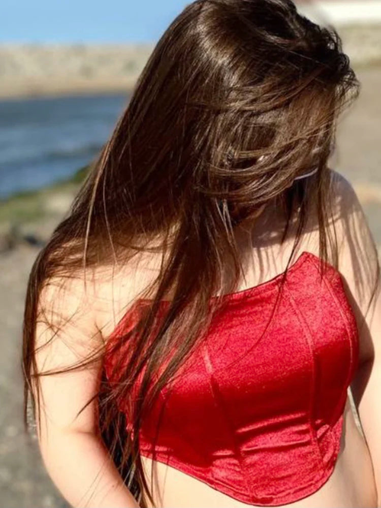 Emma | Top Corset en Velours à Dos Nu