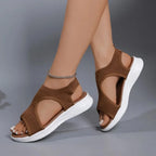 Designer Open-toe Knitted Mesh Wedge Sandals 2026Summer New Style Platform Casual Running Outdoor Everyday Women's Roman Sandals