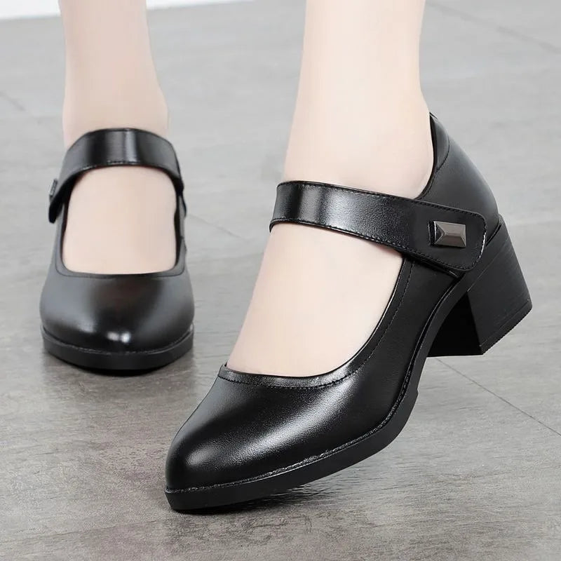 Noémie | Chaussures Compensées en Cuir Confort quotidien