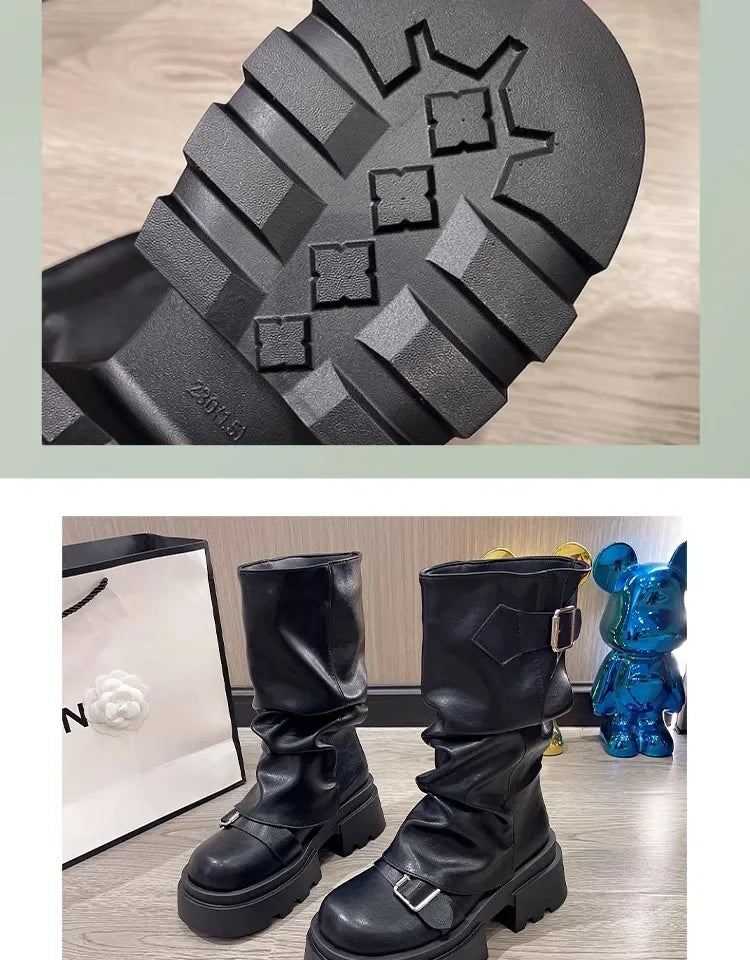 Caroline | Bottines rétro caramel