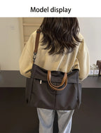 Fashion Women's Bag Large Capacity Tote Shoulder Bag Nylon Simple Tote Bag Crossbody Laptop Bag Commuting