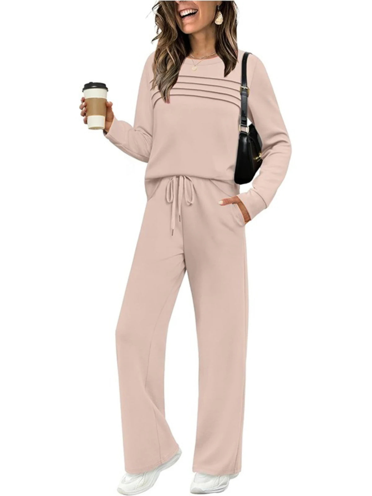 Ensemble douillet pull & pantalon large