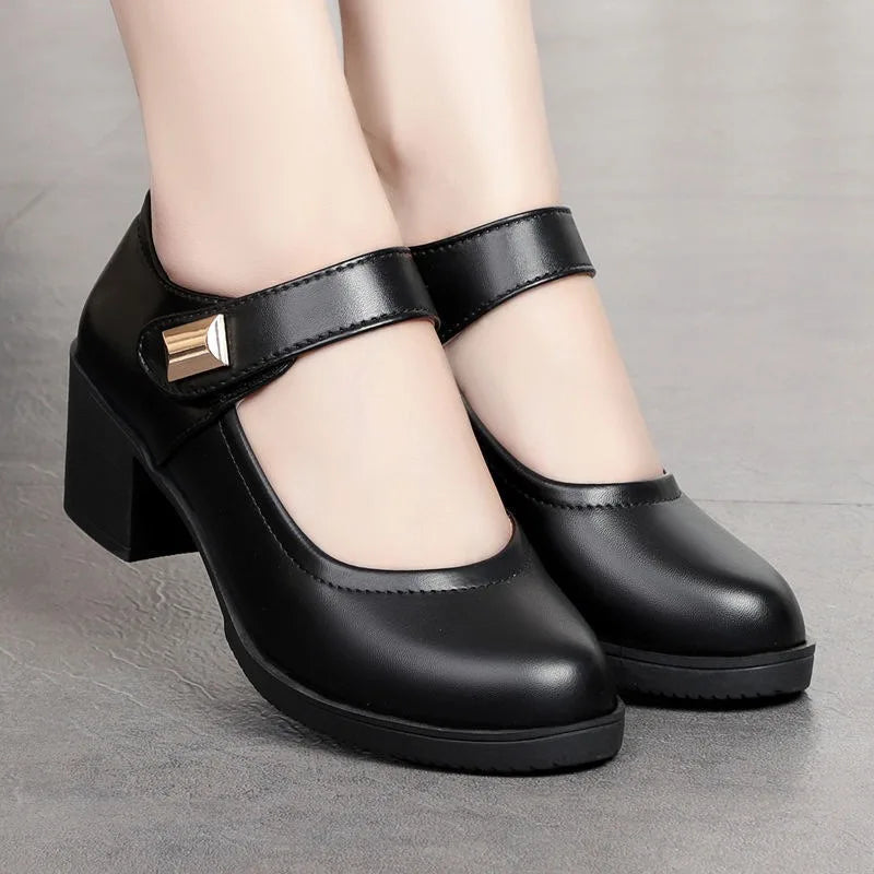 Noémie | Chaussures Compensées en Cuir Confort quotidien