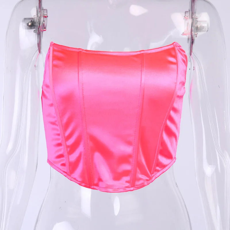 Emma | Top Corset en Velours à Dos Nu