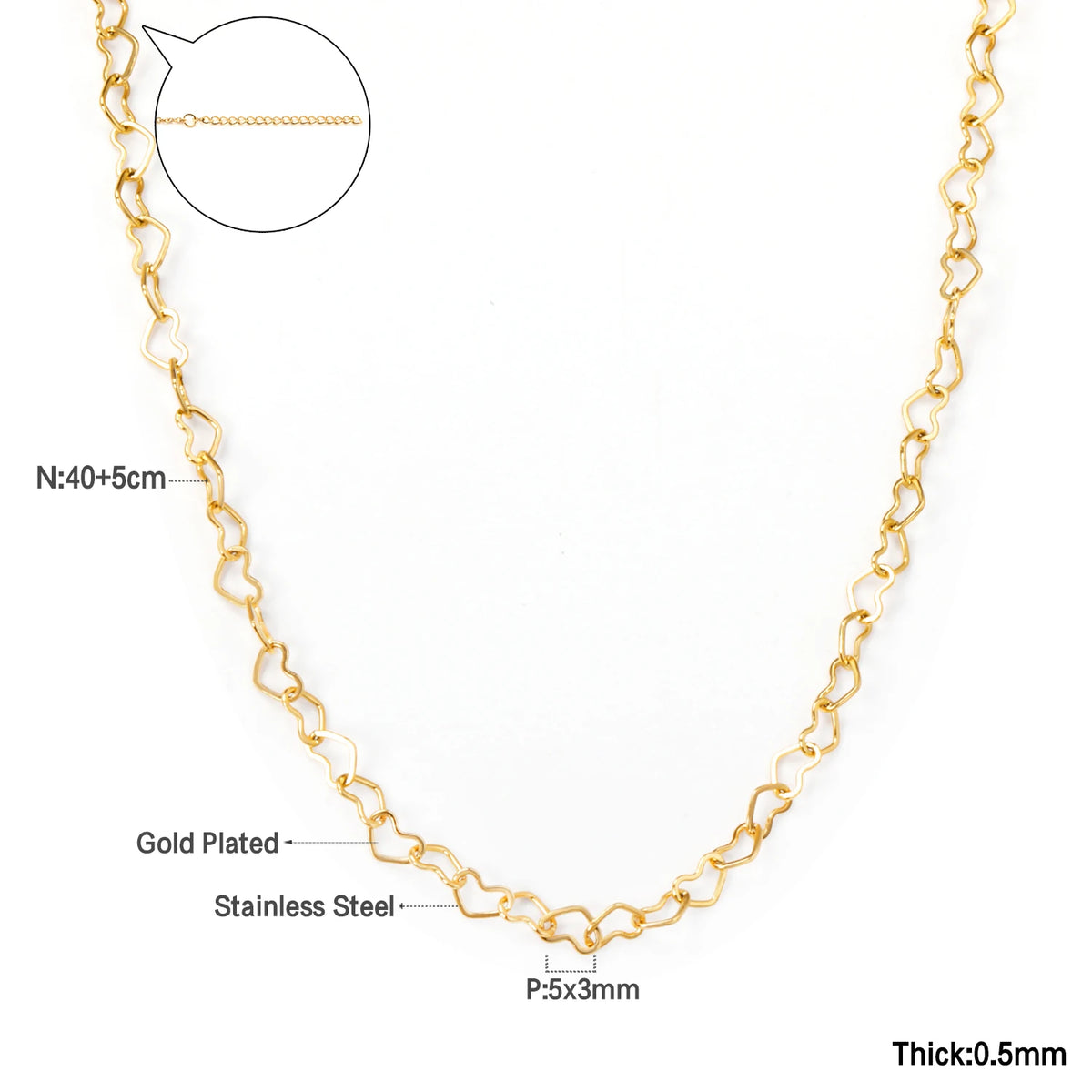 Béatrice | Collier Fin en Acier Inoxydable avec Pendentif