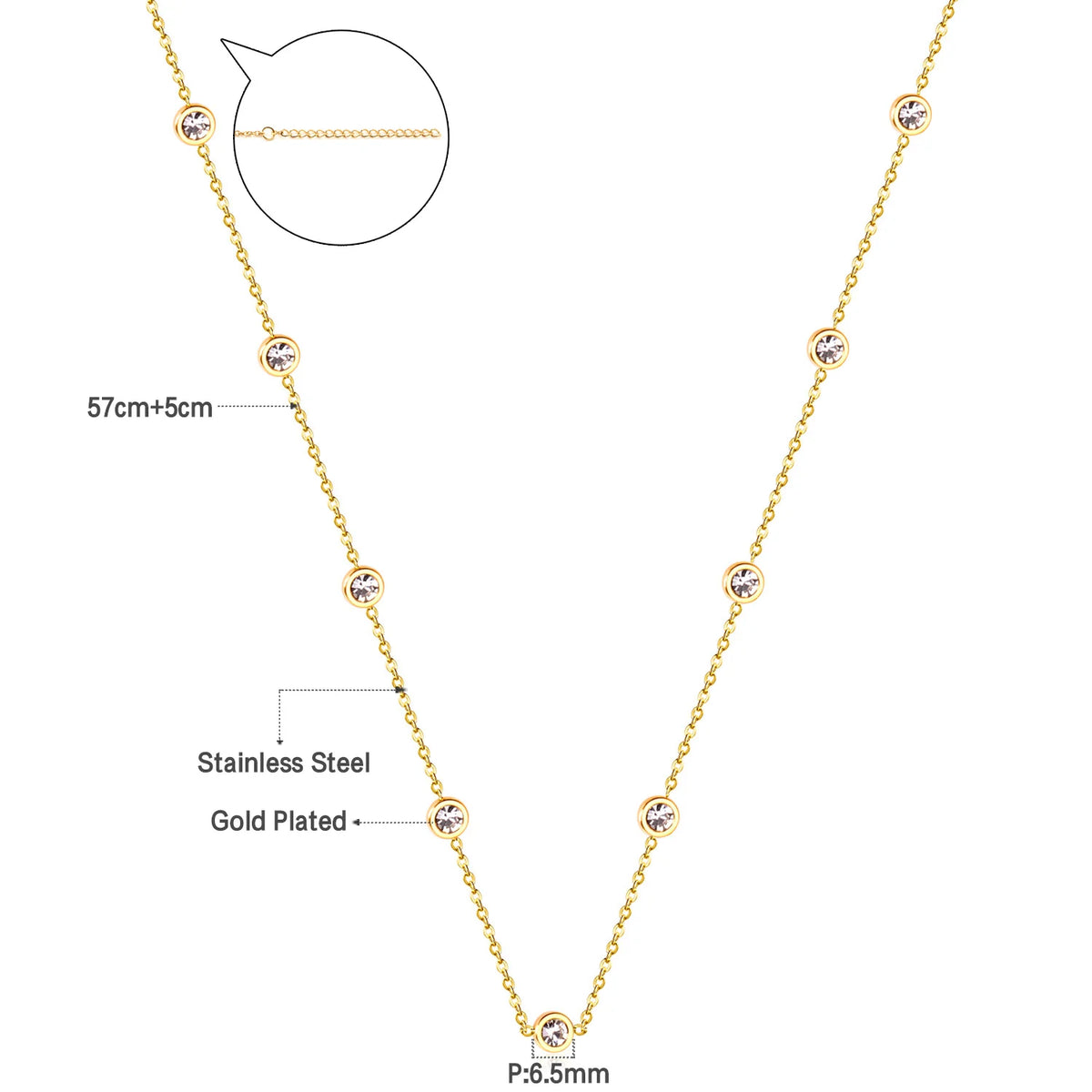 Béatrice | Collier Fin en Acier Inoxydable avec Pendentif