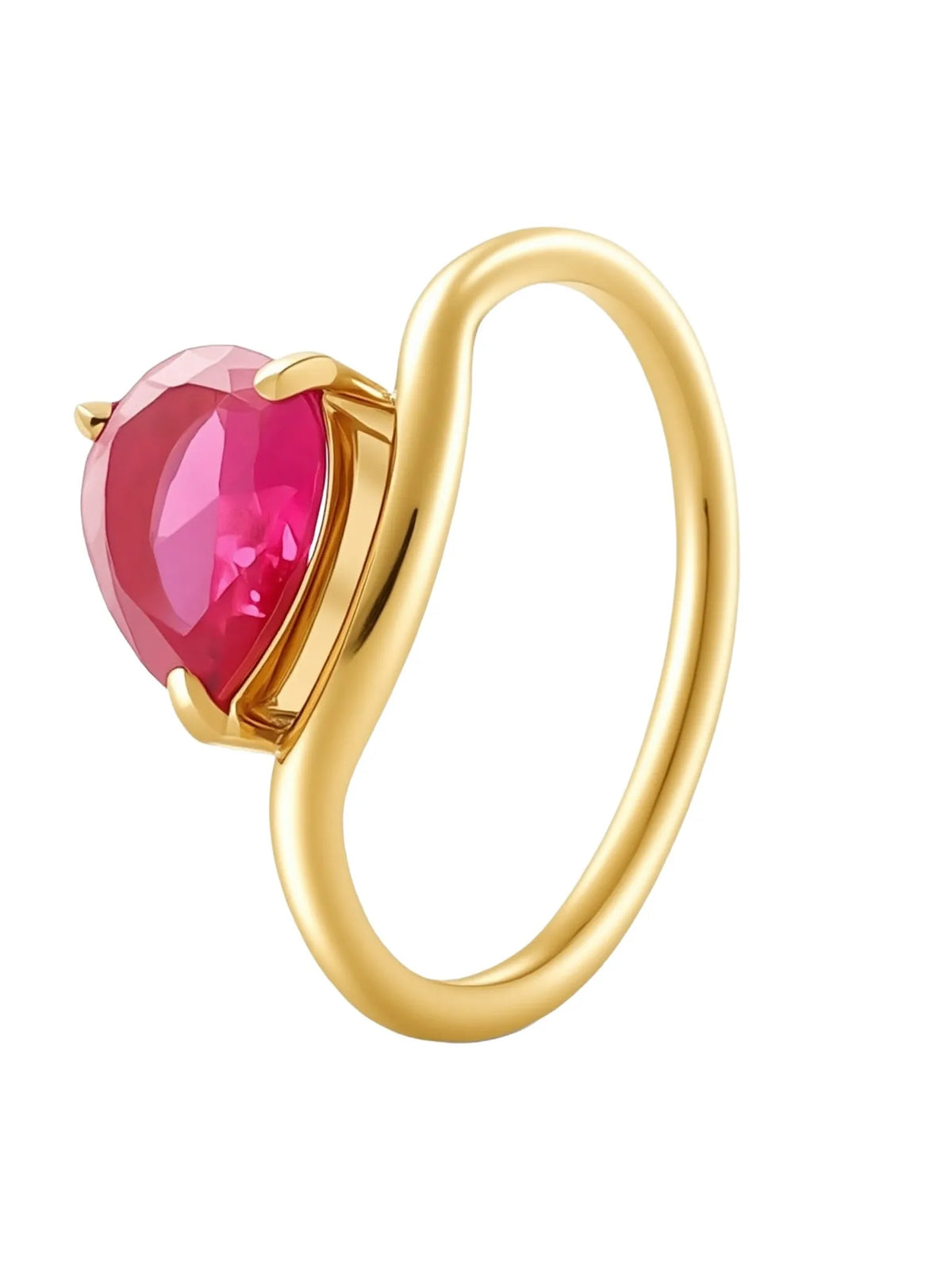 Camille | Bague goutte d'eau lumineuse