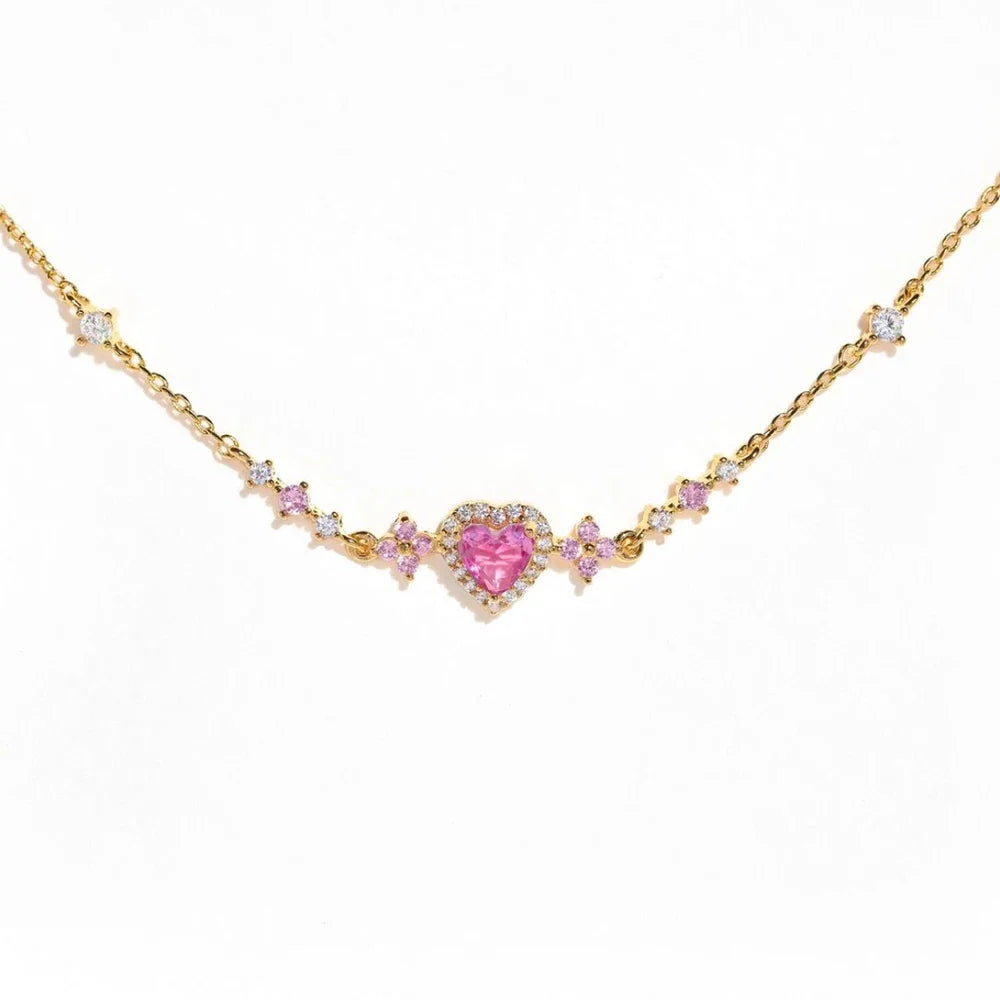 Rose | Bracelet cœur et nœud