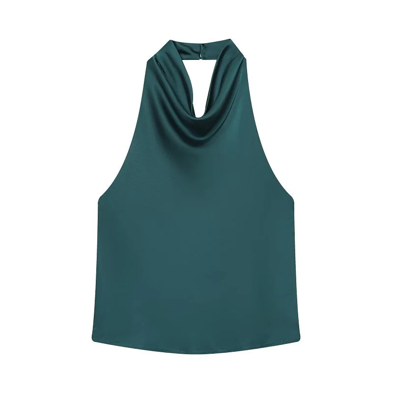 Clara | Top Satiné à Dos Nu