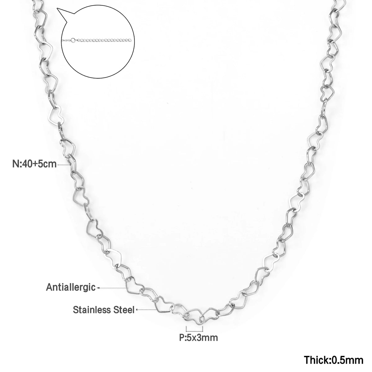 Béatrice | Collier Fin en Acier Inoxydable avec Pendentif