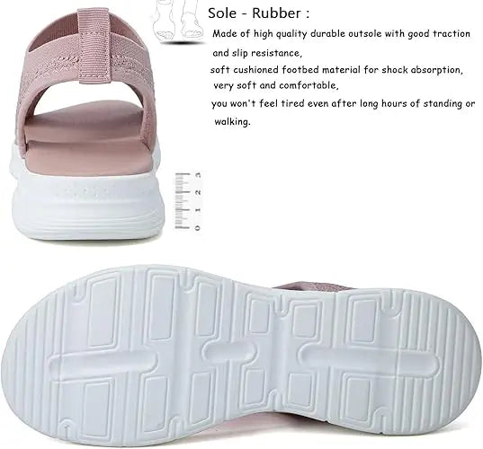 Designer Open-toe Knitted Mesh Wedge Sandals 2026Summer New Style Platform Casual Running Outdoor Everyday Women's Roman Sandals