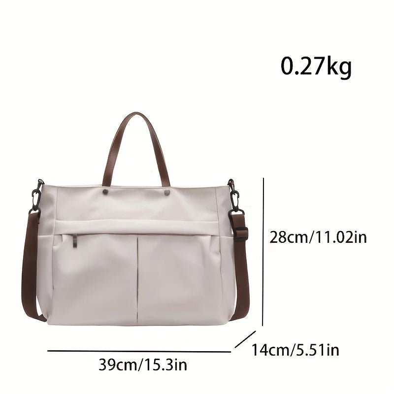 Fashion Women's Bag Large Capacity Tote Shoulder Bag Nylon Simple Tote Bag Crossbody Laptop Bag Commuting