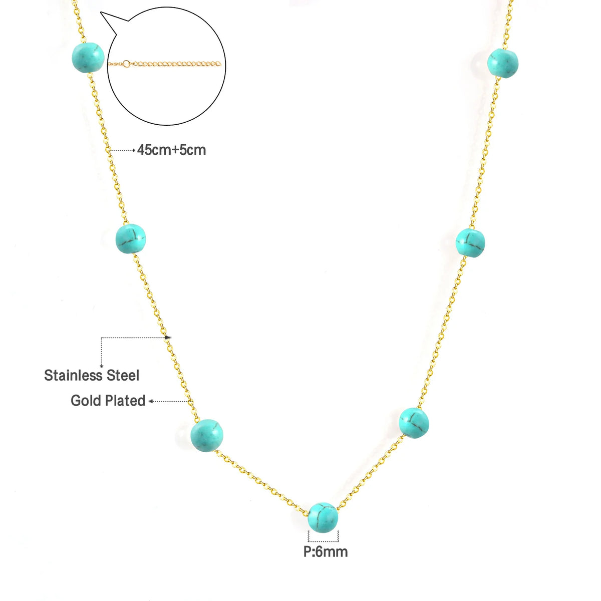 Béatrice | Collier Fin en Acier Inoxydable avec Pendentif