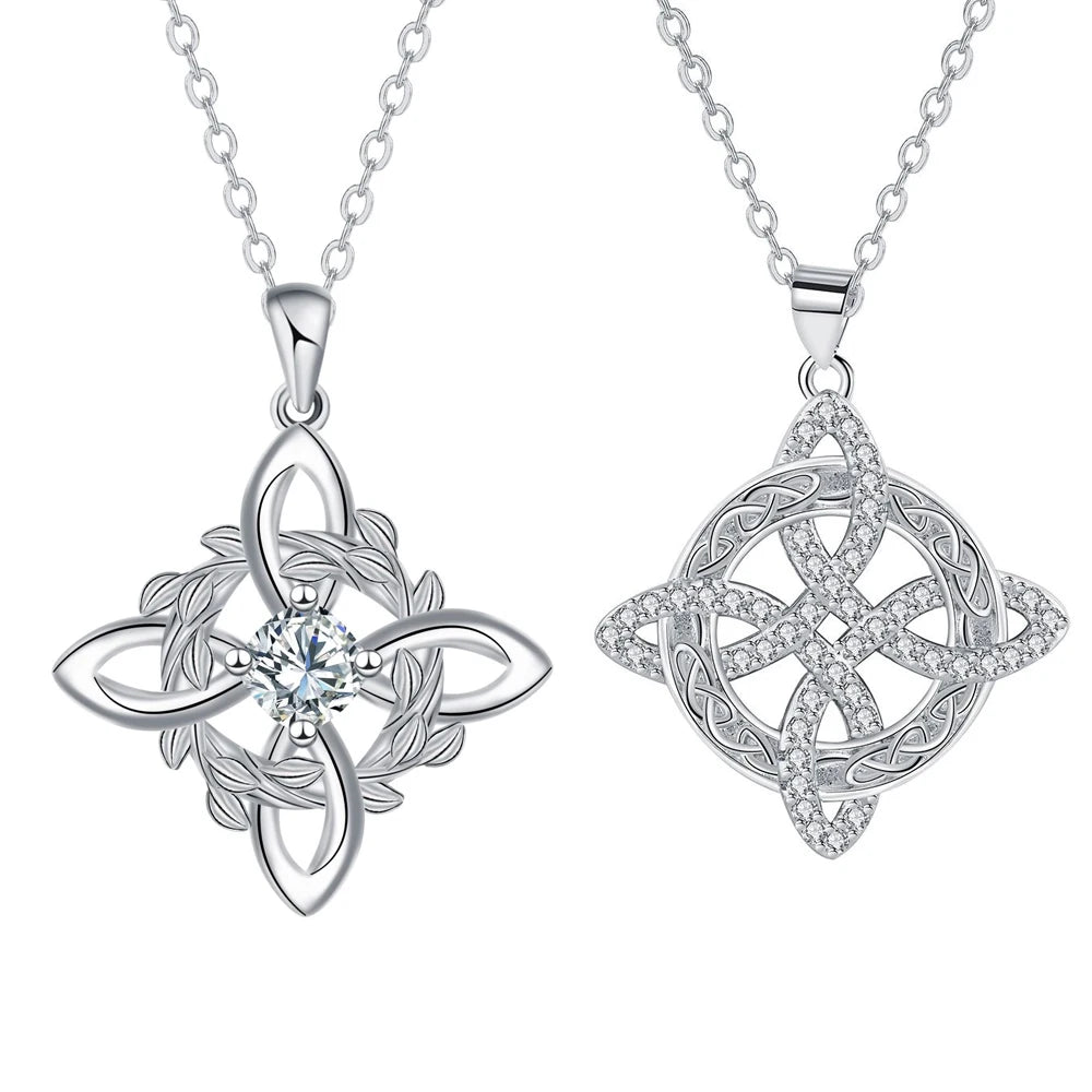 Anaïs | Collier Nœud de Sorcière avec Zircons