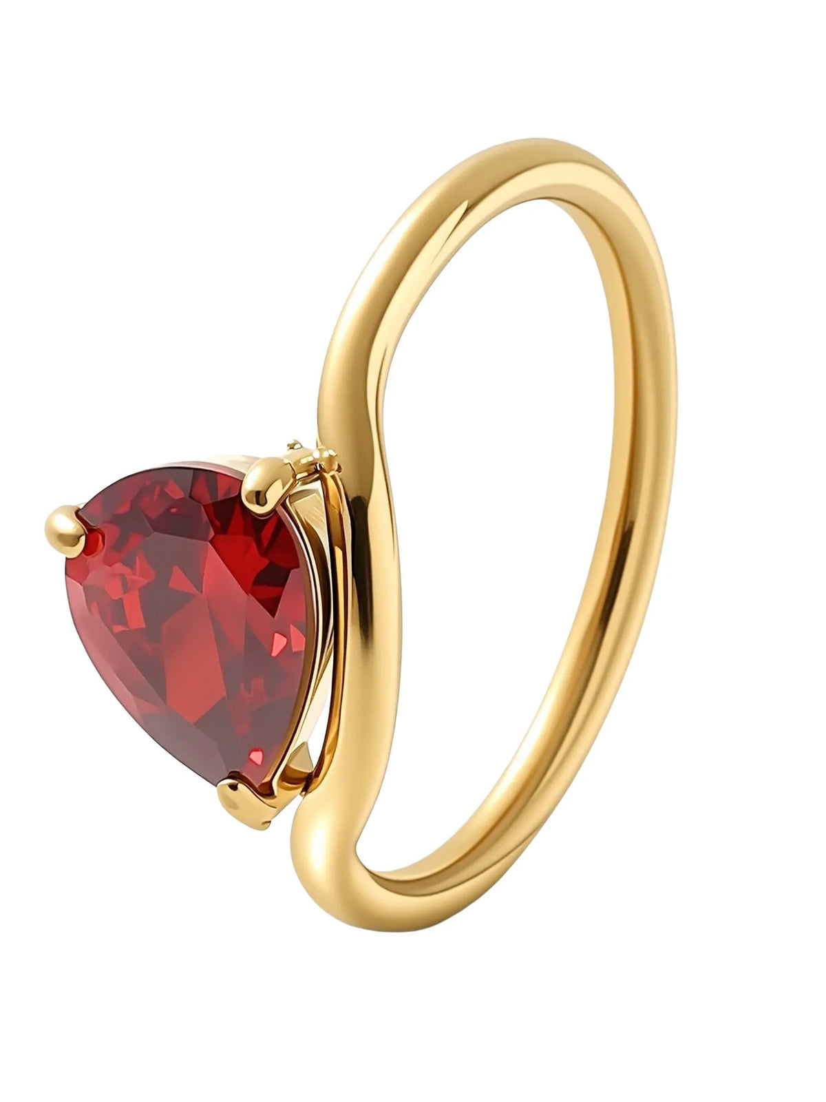 Camille | Bague goutte d'eau lumineuse