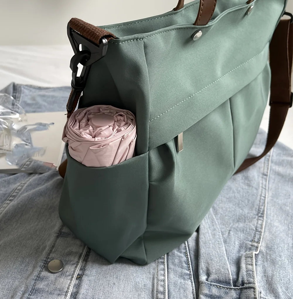 Fashion Women's Bag Large Capacity Tote Shoulder Bag Nylon Simple Tote Bag Crossbody Laptop Bag Commuting