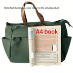 Fashion Women's Bag Large Capacity Tote Shoulder Bag Nylon Simple Tote Bag Crossbody Laptop Bag Commuting
