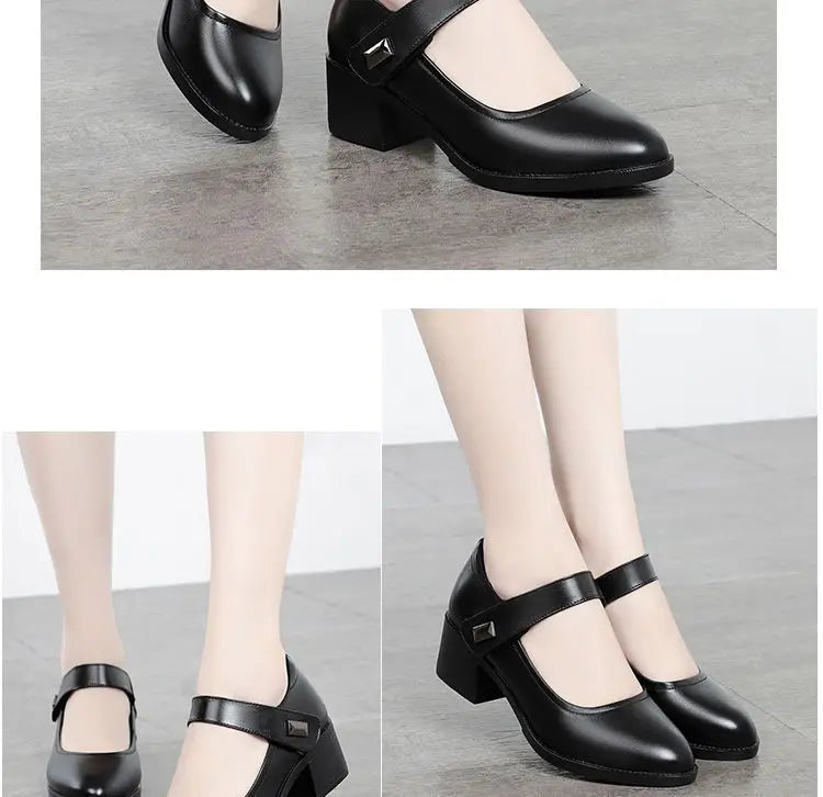 Noémie | Chaussures Compensées en Cuir Confort quotidien