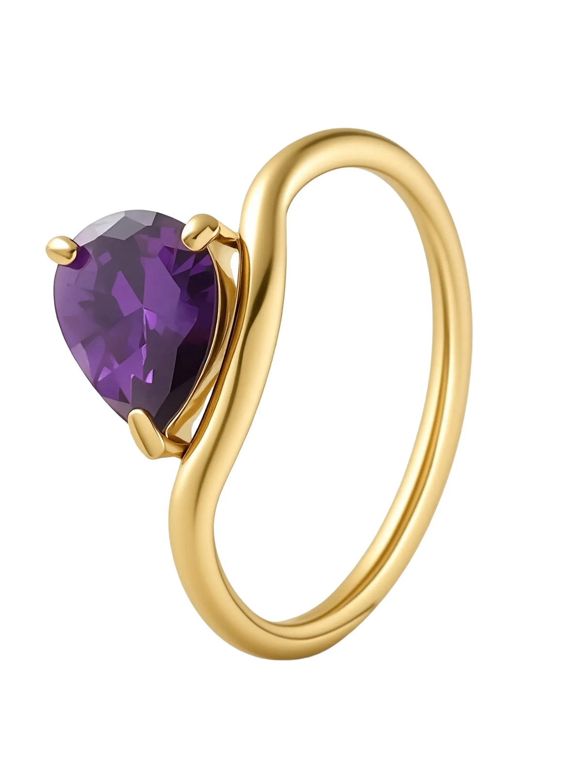 Camille | Bague goutte d'eau lumineuse