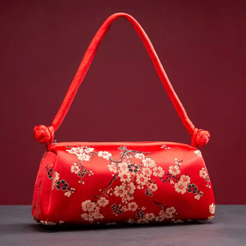 Mélanie | Sac Brodé en Soie Pièce Artisanale