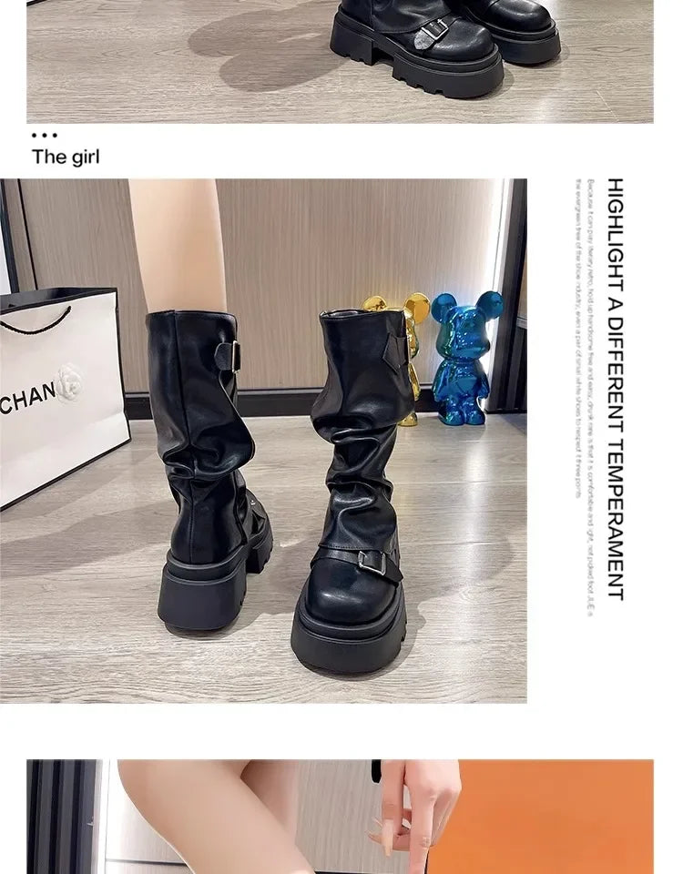 Caroline | Bottines rétro caramel